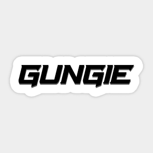 Black GUNGIE Racing Design Sticker